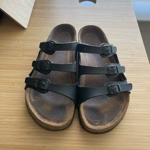 BIRKENSTOCK Florida Soft Footbed Size 39 Black